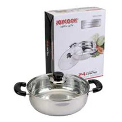 Picture of JOYCOOK S/S LOW POT W/LID 24*8CM (1x6)