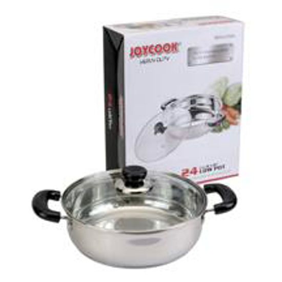 Picture of JOYCOOK S/S LOW POT W/LID 24*8CM (1x6)