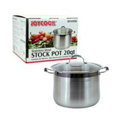 Picture of JOYCOOK S/S STOCK POT w/GL LID 20 QT(2)