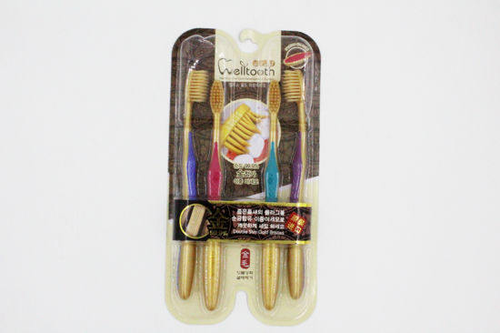 Picture of Gold Toothbrush w/(4pcs)(10/100)