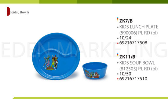 Picture of KIDS LUNCH PLATE(590006) PL RD (bl) (10x24)